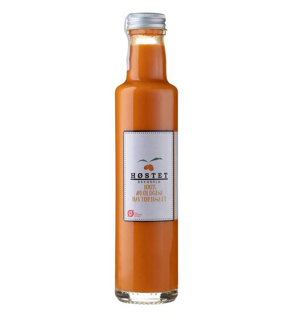 Økologisk havtorn saft fra Høstet 25 cl.
