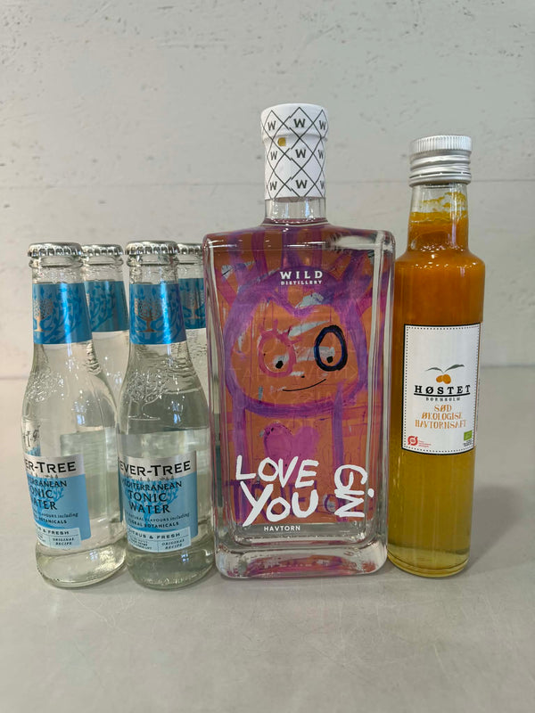 Poul Pava "True Love"Havtorn  Gin - øko. vol 40% 70 cl.