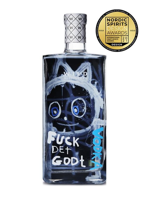 Poul Pava "FUCK DET GODT" - Organic vodka 70 cl. - Wild Distillery Bornholm